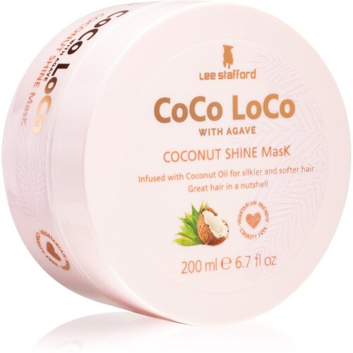 Lee Stafford CoCo LoCo Agave maska za posvetlitev za sijaj in mehkobo las 200 ml Cene