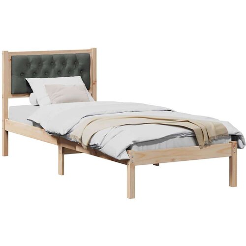  Okvir za krevet Tamno siva 90 x 200 cm tkanina Slike