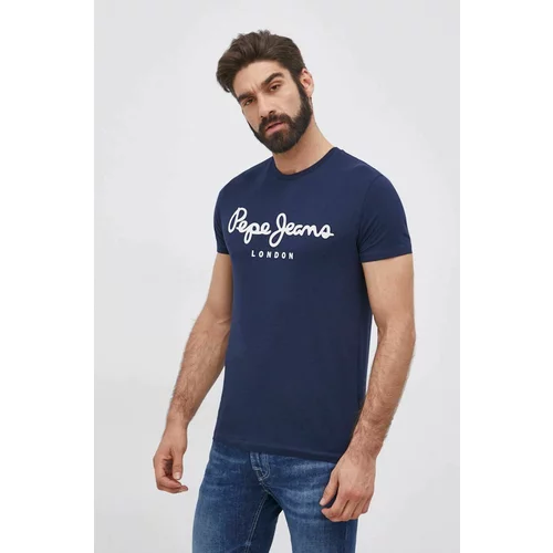 Pepe Jeans Kratka majica Original Stretch N moška, mornarsko modra barva