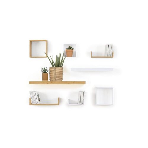 5five zidna polica 60X23,5X3,8 cm mdf/drvo natural Cene