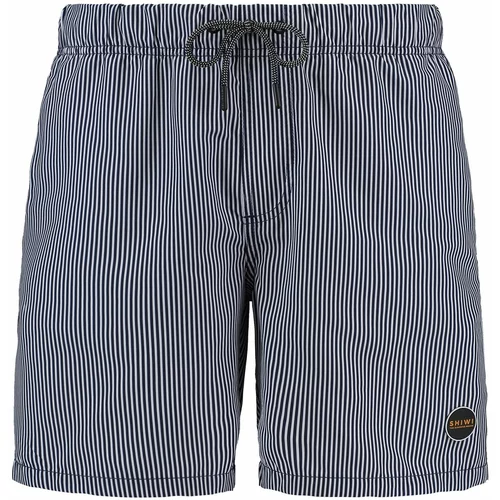 Shiwi Kratke kopalne hlače temno modra / bela
