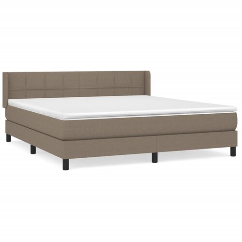Maison Chic Box spring postelja - Vzmetna postelja z vzmetnico taupe 180x200 cm blago SL1891, (21889277) Cene