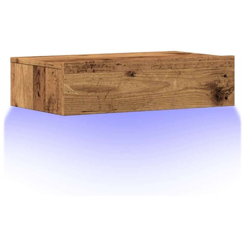 VidaXL TV ormarić s LED svjetlima staro drvo 60x35x15,5 cm Slike
