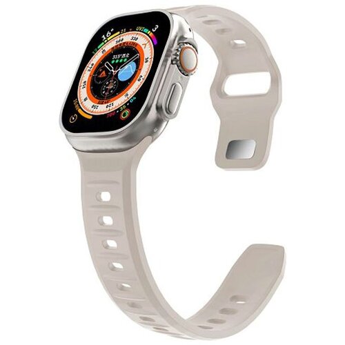 Max Mobile Remen za pametni sat Apple Watch 38, 40 i 41 mm, silikonski, krem (Star Light) Slike