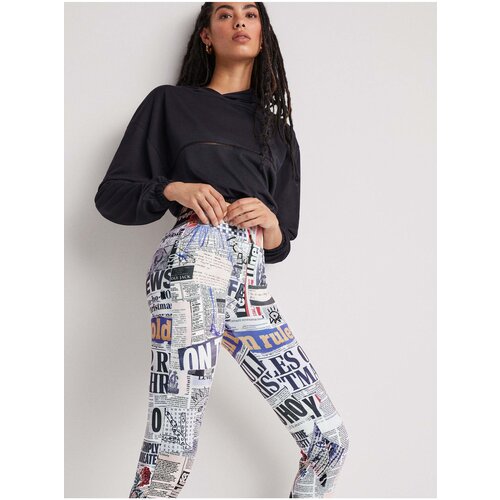 Desigual White Women Patterned Leggings Any News - Women Slike