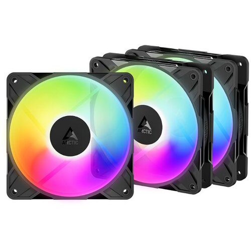 Arctic Ventilator P12 Pro Reverse A-RGB - 3 Pack 120mm ACFAN00333A - Black Cene