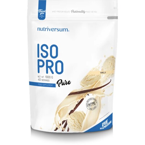 NUTRIVERSUM ISO Pro 1000g, 40 Porcija - Visoko Kvalitetni Izolat Proteina Surutke Cene