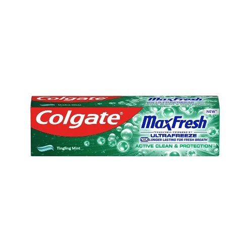 Colgate Pasta za zube Max Fresh Ultrafreeze Active Clean &amp;amp; Protection, 75 ml Slike