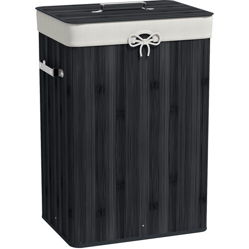 HOMCOM ko&scaron; za perilo bambus 40D x 30&Scaron; x 60V cm črno, (5000242317) Cene