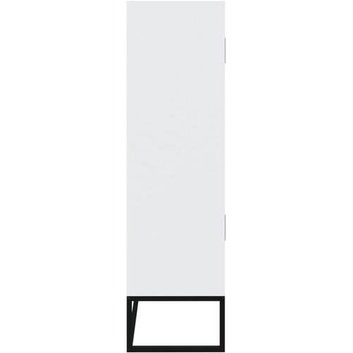  Visoka komoda bijela 70 x 35 x 125 cm od konstruiranog drva Slike