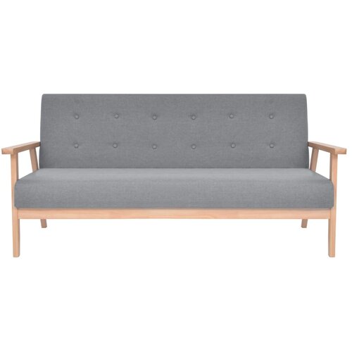 Maison Chic kavč - Sofa - Kanape trosed iz blaga svetlo sive barve, (21727354) Cene