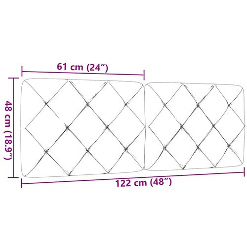 VidaXL jastuk za uzglavlje svjetlosivi 120 cm od tkanine Slike