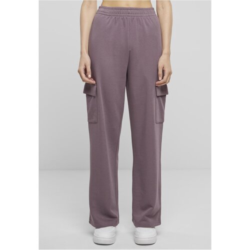 Urban Classics Women's Baggy Light Terry Sweatpants Purple Cene