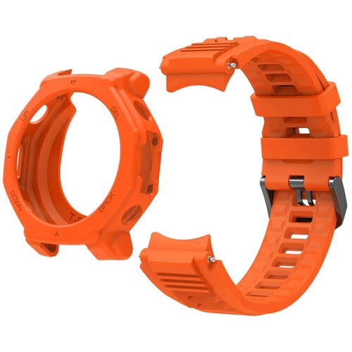 INF Silikonski pa&amp;scaron;ček za uro in etui, združljiv z Amazfit T-Rex 3 Pro Orange, (5000264373) Slike