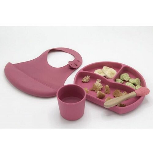 Babyjem silikonski set za hranjenje- pink ( 92-47285 ) Cene