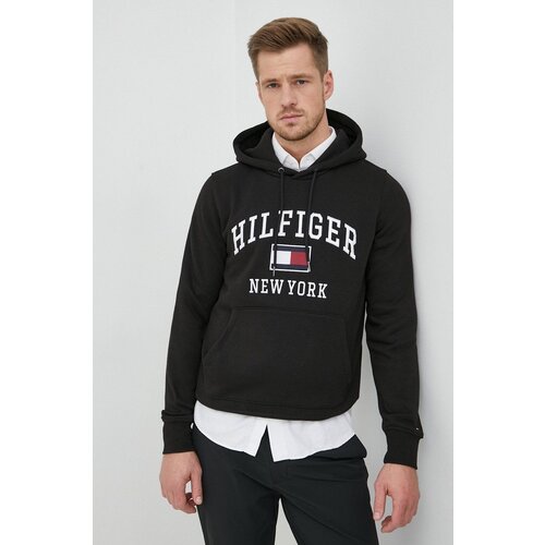 Tommy Hilfiger Dukserica za mu&amp;scaron;karce, boja: tamno plava, s kapuljačom, glatka Slike