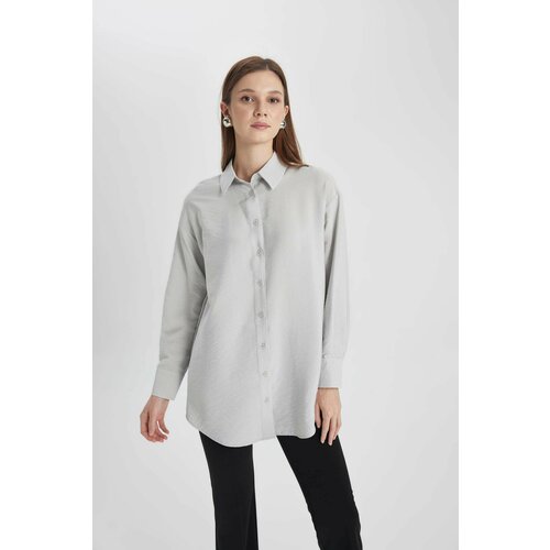 Defacto Relax Fit Shirt Collar Long Sleeve Tunic Slike