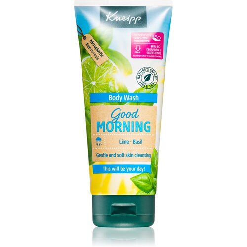 Kneipp good morning body wash lime & basil osvežilen gel za prhanje z vonjem bazilike in limete 200 ml za ženske Cene