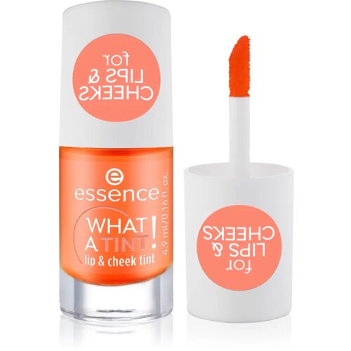 Essence WHAT A TINT! tekoče rdečilo in sijaj za ustnice odtenek 03 Peachy Vibes 4.9 ml Cene