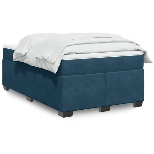 Box spring krevet s madracem tamnoplavi 120 x 200 cm bar&scaron;unasti Cijene