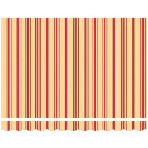  Skrovita tenda Žuta i narančasta 250 x 200 cm tkanina Slike