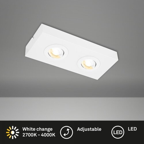BRILONER 3996026 - LED spot svetiljka CTS 2xLED/4W/230V 2700/4000K, bela Slike