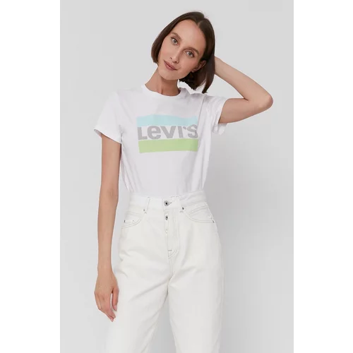 Levi's Majica kratkih rukava za žene, boja: bijela