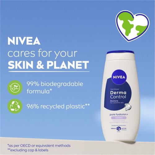 Nivea Derma Control Restore vlažilen gel za prhanje s hialuronsko kislino 250 ml Slike