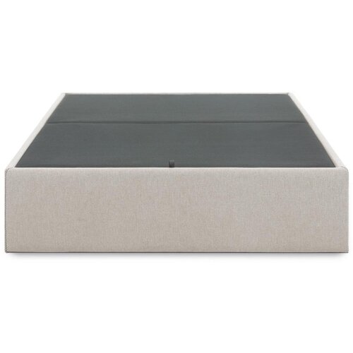 Kave Home Bež tapecirani bračni krevet s prostorom za odlaganje 180x200 cm Matters – Cijene
