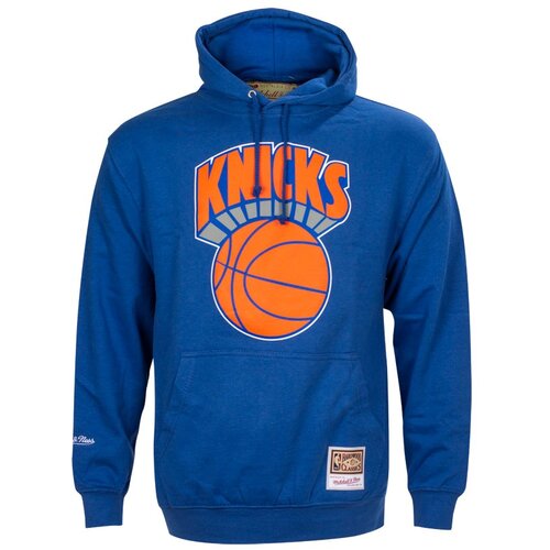 Mitchell And Ness mu&amp;scaron;ki New York Knicks Team Logo pulover sa kapuljačom Slike