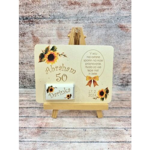  Čokoladica na ploščici – personalizirano darilce za Abrahama KABR 100-18 Cene