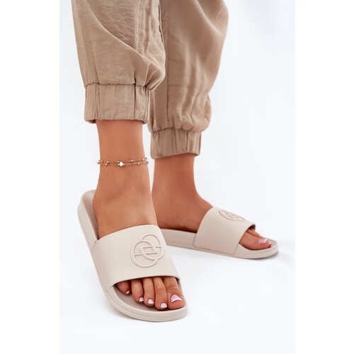 EVENTO Lightweight women&amp;#039;s sandals with decorative embossing beige Isarisa Slike