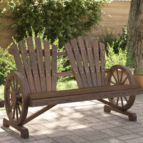  The Living Store Vrtni stol Adirondack za 2 osebi trden les jelke - Vrtni Stol Adirondack, (21451907) Slike