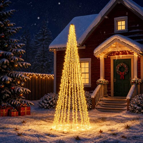  Božićne lampice s 12 LED dioda 1608 LED lampica Topla bijela Slike