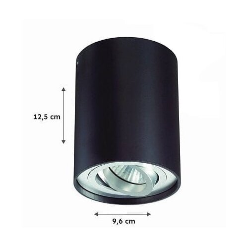  SPOT svetiljka TUBA 1xGU10/50W/230V crna Slike