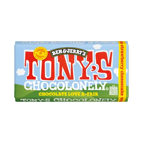 Tony's Chocolonely Jagodni Cheesecake z belo čokolado