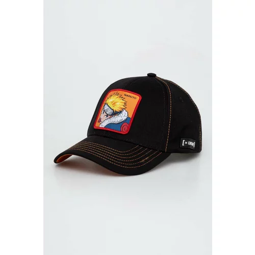 Capslab Kapa s šiltom Naruto črna barva