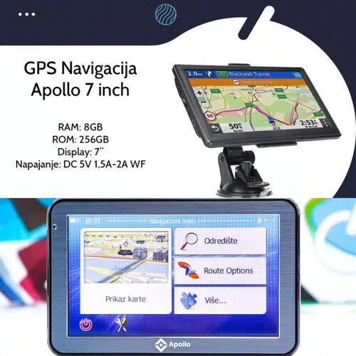 GPS Navigacija Apollo 7 inch za auta i kamione Slike