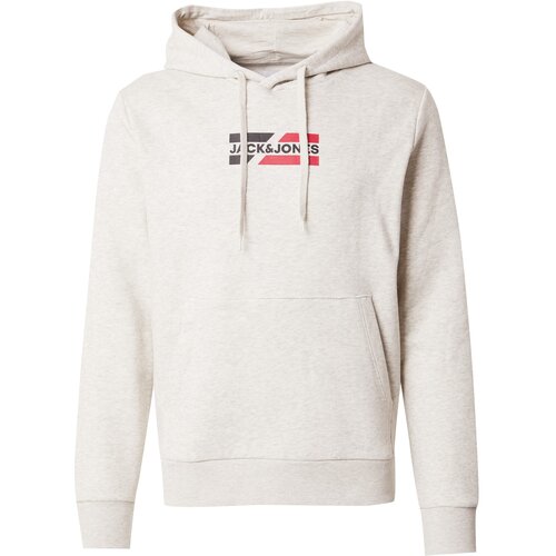Jack & Jones Muški duks sa kapuljačom 12268422, Svetlosivi Slike