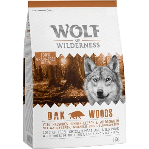 Wolf of Wilderness Adult "Oak Woods" - divja svinja - 5 kg (5 x 1 kg)