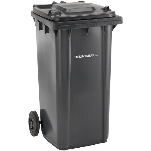 eurokraft pro Smetnjak iz umetne mase, DIN EN 840, prostornina 240 l, ŠxVxG 580 x 1100 x 740 mm, antraciten Cene