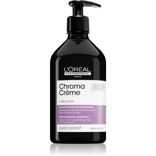 L&amp;acute;Or&amp;eacute;al Paris Serie Expert Chroma Cr&amp;egrave;me &amp;scaron;ampon za nevtralizacijo rumenih tonov za blond lase 500 ml Slike