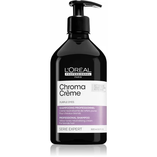 L´Oréal Paris Serie Expert Chroma Crème šampon za nevtralizacijo rumenih tonov za blond lase 500 ml