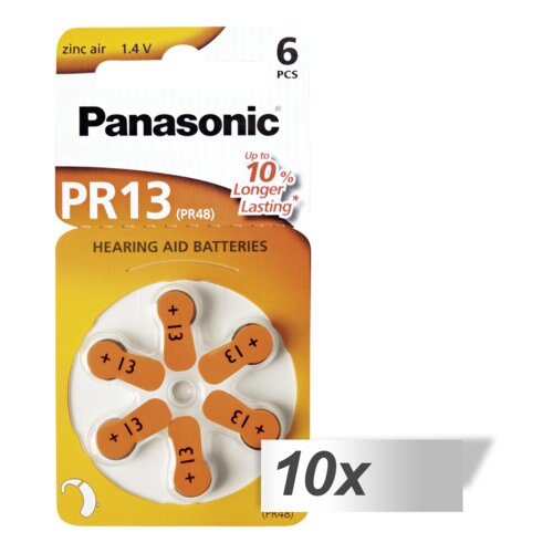Panasonic 10x1 PR 13 Hearing Aid Batteries Zinc Air 6 pcs. - baterije za slušni aparat Cijene