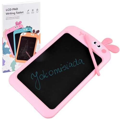  Dječji LCD tablet za crtanje sa zečjim u&amp;scaron;ima i olovkom, ružičasti Slike