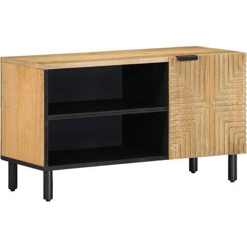 VidaXL TV omarica rjava 80x31,5x46 cm masivni les Mango Slike