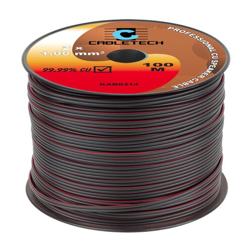 Cabletech 1,0 mm crni kabel zvučnika Slike