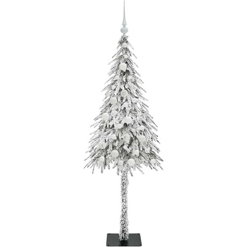  Božićno drvce s 150 LED svjetlima Bijelo 150 cm PE i čelik Slike