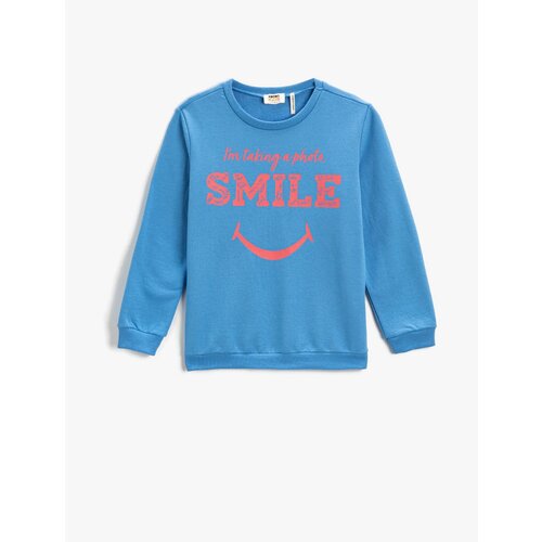 Koton Sweatshirt Long Sleeve Printed Crew Neck Slike