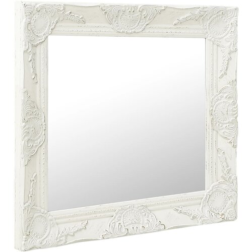  Zidno ogledalo u baroknom stilu 60 x 60 cm bijelo Slike
